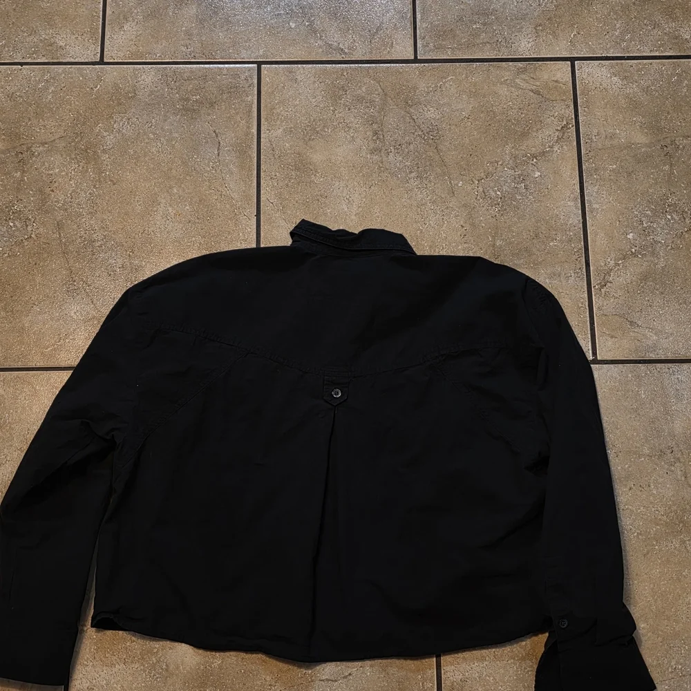 Madewell OVERSIZED Black Button-Down Shirt - Picture 6 of 12
